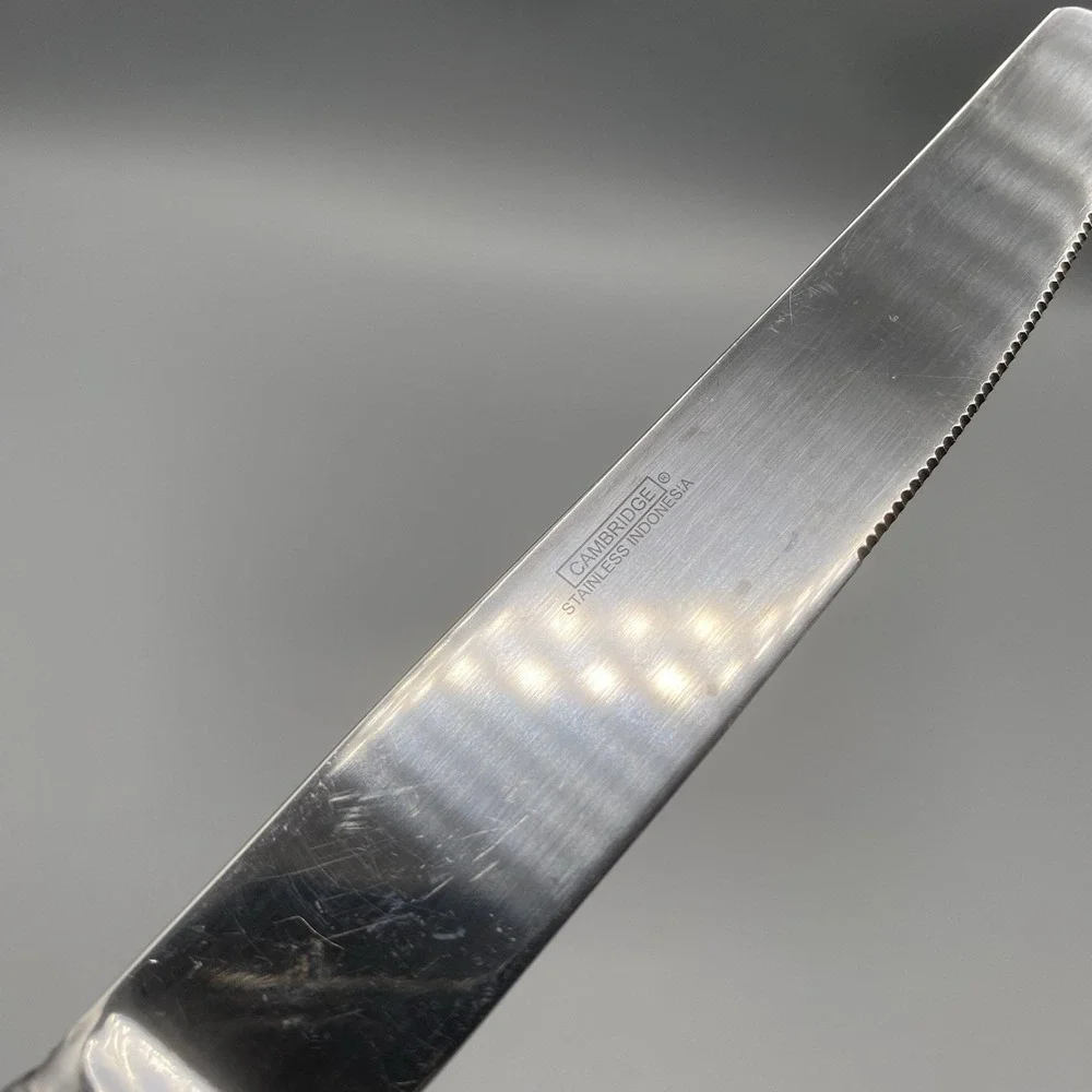 Cambridge ELK Deer Stag Dinner Knife 1pc Stainless Flatware 9.25 in